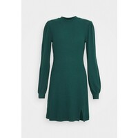 Hollister Co. COZY SHORT DRESS Sukienka dzianinowa deep green H0421C030