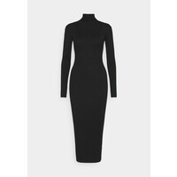 Missguided Tall ROLL NECK DRESS Sukienka dzianinowa black MIG21C0B9