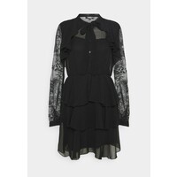 Missguided SLEEVE FRILL DETAIL DRESS Sukienka koszulowa black M0Q21C1S0