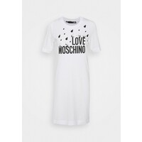 Love Moschino Sukienka z dżerseju optical white LO921C06H