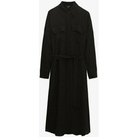 Massimo Dutti Sukienka koszulowa black M3I21C0D9