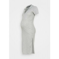 Missguided Maternity V NECK COLLARE DRESS Sukienka z dżerseju grey marl M5Q29F00J