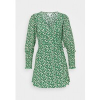 Topshop Petite SHIBUYA DITSY WRAP DRESS Sukienka letnia green TQ021C03I