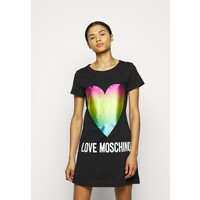 Love Moschino Sukienka z dżerseju black LO921C06F