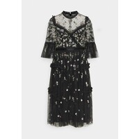 Needle & Thread SHIMMER DITSY LONG SLEEVE DRESS Sukienka koktajlowa graphite NT521C09T