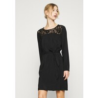 Vila VISISA TIE BELT DRESS Sukienka letnia black V1021C255