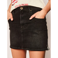 One Teaspoon Spódnica jeansowa 23000 Czarny Regular Fit