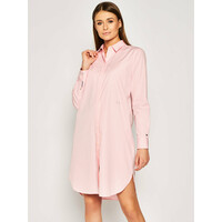 Tommy Hilfiger Sukienka koszulowa Essential Shirt WW0WW27897 Różowy Regular Fit