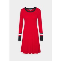 Tommy Hilfiger WARM FIT & FLARE DRESS Sukienka dzianinowa primary red TO121C0G0