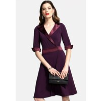 HotSquash Sukienka letnia dark purple HOW21C01Z