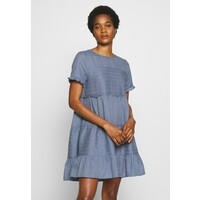 Cotton On SCARLET TIERED DRESS Sukienka letnia light-blue denim C1Q21C00Y