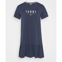 Tommy Jeans LOGO PEPLUM DRESS Sukienka z dżerseju twilight navy TOB21C054