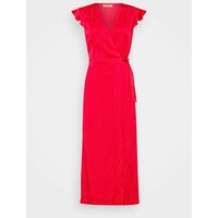 TWINSET ABITO LUNGO A PORTAFOGLIO IN CADY ENVER Długa sukienka rosa neon TW321C063