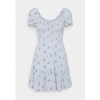 Hollister Co. CHAIN SHORT DRESS Sukienka letnia blue H0421C03C