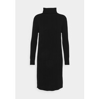 pure cashmere TURTLENECK DRESS Sukienka dzianinowa black PUG21C007