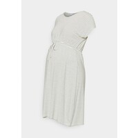 MAMALICIOUS MLALISON DRESS Sukienka z dżerseju snow white / black M6429F10A