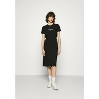 Calvin Klein LOGO DRESS Sukienka z dżerseju black 6CA21C039