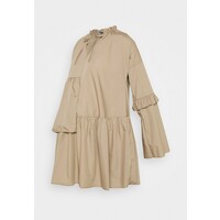 Missguided Maternity RUFFLE PANEL DRESS Sukienka letnia brown M5Q29F015