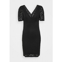 ONLY ONLNEW ALBA PUFF V-NECK DRESS Sukienka koktajlowa black ON321C2BJ