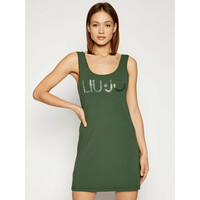 Liu Jo Beachwear Sukienka letnia VA1060 J5003 Zielony Regular Fit