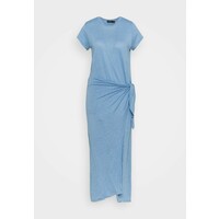Polo Ralph Lauren Długa sukienka chambray blue PO221C088