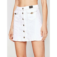 Versace Jeans Couture Spódnica jeansowa A9HWA37I Biały Regular Fit