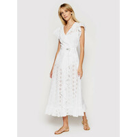 Melissa Odabash Sukienka plażowa Brianna CR Biały Regular Fit