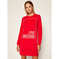 LOVE MOSCHINO Sukienka dzianinowa W584715E 2182 Czerwony Regular Fit