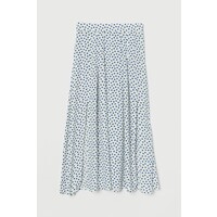 H&M Rozszerzana spódnica 0867044001 Biały/Niebieskie kropki