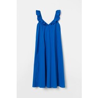 H&M Sukienka z falbanami 0877014008 Jaskrawoniebieski