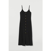 H&M Sukienka z dekoltem w serek 0753802006 Czarny