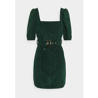 Missguided MILKMAID PUFF BELT SKATER DRESS Sukienka etui dark green M0Q21C1R3