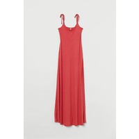 H&M Długa sukienka z dżerseju 0854883001 Malinowoczerwony