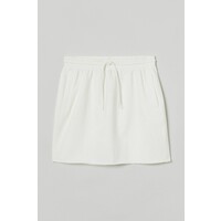 H&M Krótka spódnica dresowa 0869170001 Biały