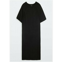 Massimo Dutti Sukienka z dżerseju black M3I21C0ET
