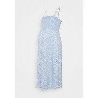 Cotton On MATERNITY SHIRRED BODICE MIDI DRESS Sukienka z dżerseju authentic blue C1Q29F00R