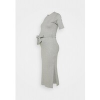 Missguided Maternity MATERNITY SPLT SIDE MIDI Sukienka z dżerseju grey M5Q29F01E