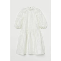 H&M Sukienka z żakardowej tkaniny 0879646004 Biały
