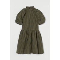 H&M Sukienka z żakardowej tkaniny 0879646004 Brązowy