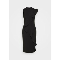 Adrianna Papell STRETCH WOVEN RUFFLE DRESS Sukienka koktajlowa black AD421C0CZ