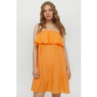H&M Plażowa sukienka z falbaną 0967004002 Pomarańczowy