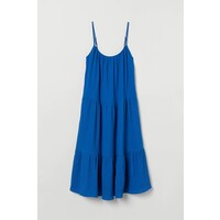 H&M H&M+ Bawełniana sukienka 0886822001 Niebieski