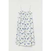 H&M H&M+ Sukienka bez rękawów 0969692001 Biały/Niebieskie kwiaty
