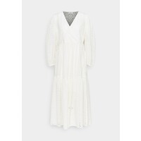 Marc O'Polo DENIM DRESS WRAP LOOK LONGSLEEVE Długa sukienka scandinavian white OP521C04Z