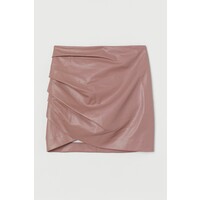 H&M Drapowana spódnica mini 0931842002 Antyczny róż