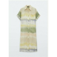 Massimo Dutti TIE DYE Sukienka koszulowa green M3I21C0FQ