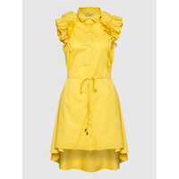 Rinascimento Sukienka koszulowa CFC0017910002 Żółty Regular Fit