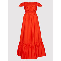 Rinascimento Sukienka letnia CFC0103666003 Czerwony Regular Fit