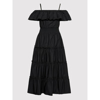 Rinascimento Sukienka letnia CFC0103583003 Czarny Regular Fit