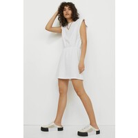 H&M Dżersejowa sukienka 0965430004 Biały